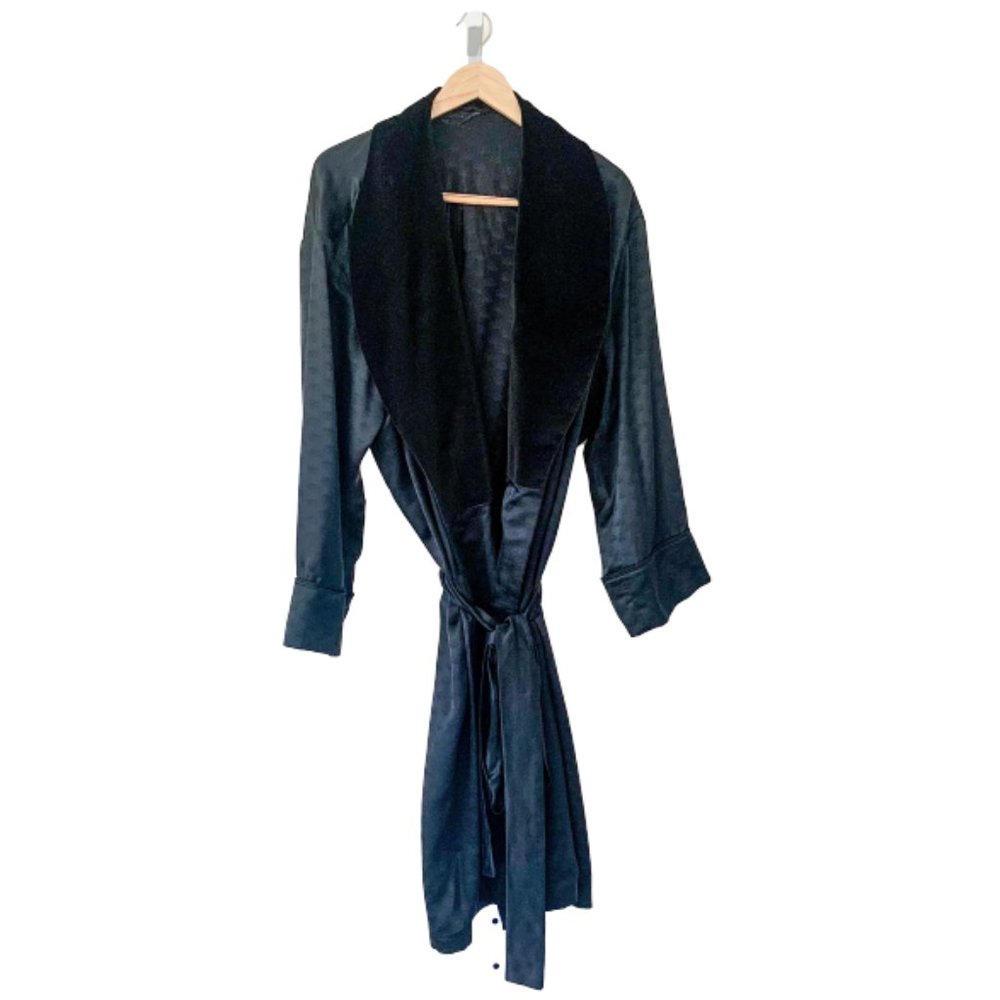 Custom Leisure Silk Suit in Black